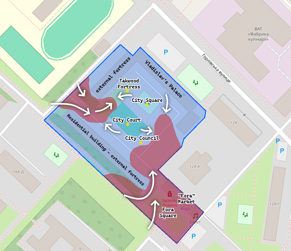 Takwood and surroundings (map)